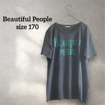 Beautiful People 그레이 티셔츠 반팔 상의 코튼 레어