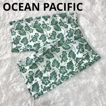 OCEAN PACIFIC 오션 퍼시픽 (L) 하프 팬츠 바지 올 패턴