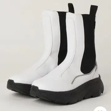 아키 클래식 사이드 고어 부츠 화이트