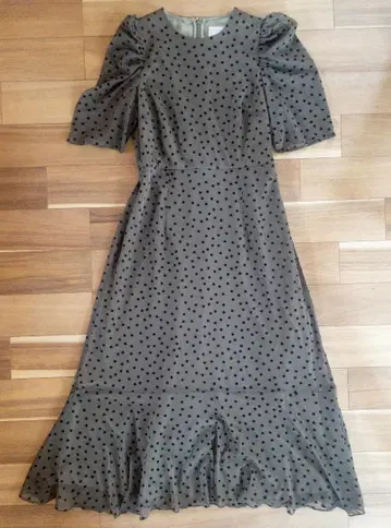 troisieme chaco 플로키 도트 원피스