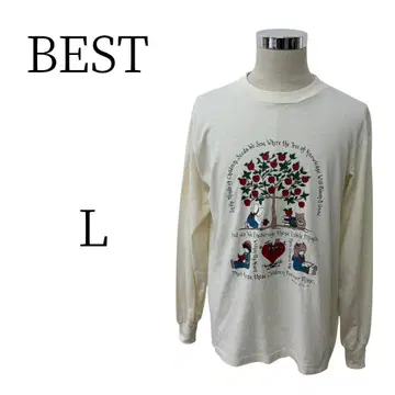 새상품급 BEST 베스트 베이지 긴팔 티셔츠 상의 L