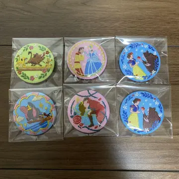 디즈니 자수 캔뱃지 5개 세트