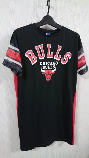 NBA 시카고 불스 블랙 롱 티셔츠