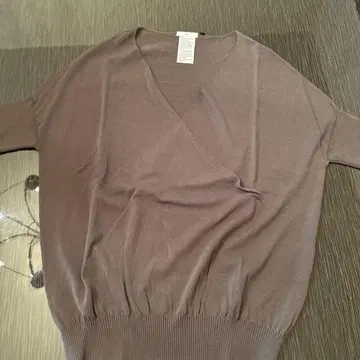Sov. 카슈쿨 V넥 반팔 스웨터 36