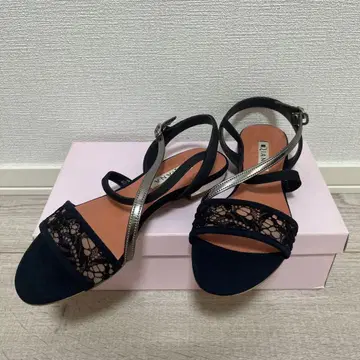 DIANA 네이비 레이스 샌들 23.0cm