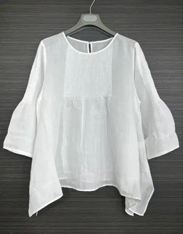 DAMA collection 핀턱 린넨 100 블라우스 미사용