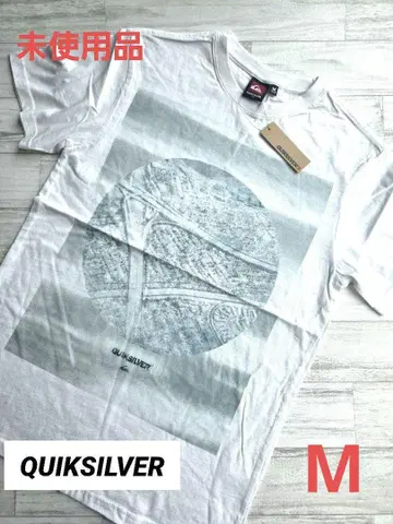 신상품/미사용 Quiksilver 90's풍 서핑 티셔츠 화이트 M