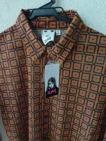 X-girl RETRO PTN MESH SH 브라운 S