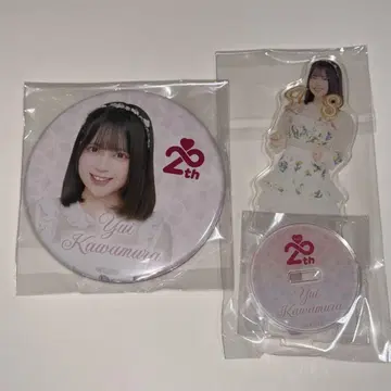 48의 날 카와무라 유이 AKB48 스크래치 캔뱃지 아크릴 스탠드