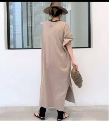 L'Appartment PRINTED LONG DRESS 원피스