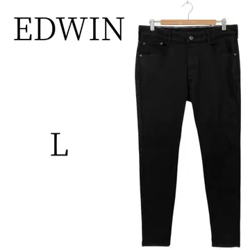 EDWIN 블랙 팬츠 L