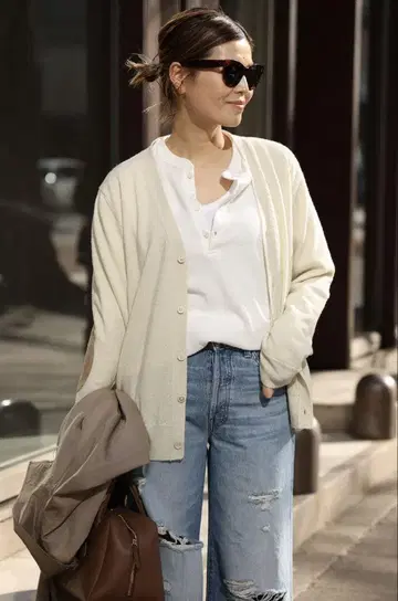 AMERICANA/아메리카나 WAFFLE LONGSLEEVE 티셔츠