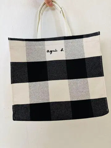 애니에스베 백 깅엄 체크 레어 새상품급