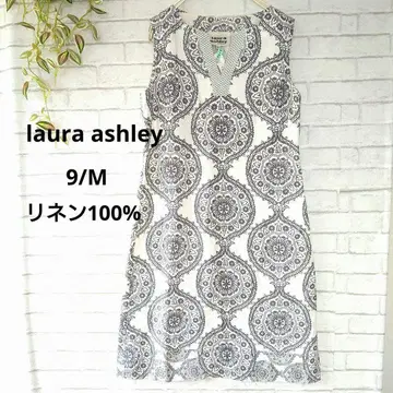 새상품급 [laura ashley 로라 애슐리] 꽃무늬 원피스 9 린넨