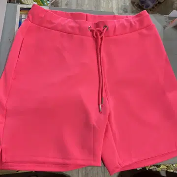 M 사이즈 핑크 숏 팬츠 형광 팬츠