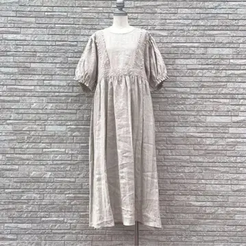 사만사 모스모스 samansamos2 다치카와 한정판 린넨 레이스 원피스