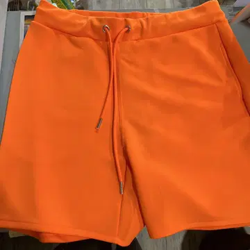 형광 오렌지 XL 숏 팬츠 드로우 스트링