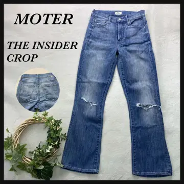 새상품급 MOTHER 마더 데미지 가공 INSIDER CROP S 데님