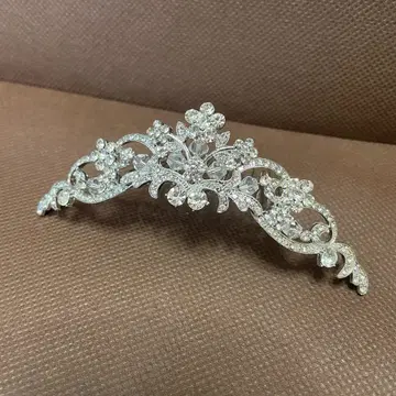화려한 꽃 모티브 티아라
