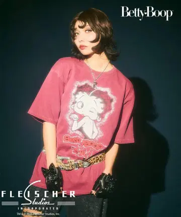 새상품 초레어 배송비 포함 엑스걸 XGIRL 베티 콜라보 티셔츠