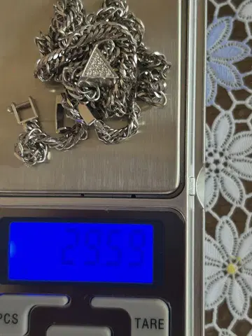 플라티나 트라이앵글형 목걸이 2959g