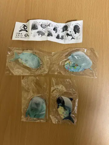 도바 수족관 70주년 기념 패널 스탠드 가챠 듀공 풀세트