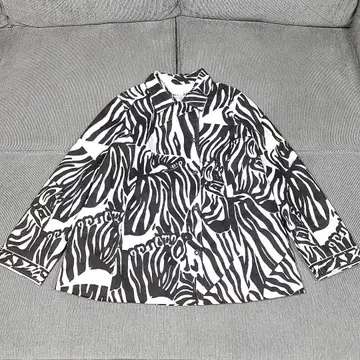 LEONARD 레오나르 제브라 패턴 자켓 코트 일본제