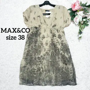 MAX&CO 맥스앤코 실크 100% 새상품 플라워 꽃무늬 원피스