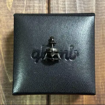 glamb 블랙 실버 925 스터드 귀걸이 (한쪽)