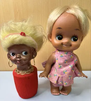 초레어!! 개성적인 인형 세트 레어 블랙 인형 저금통 롤라