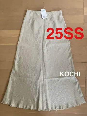 25SS Spick and Span 린넨 플레어 스커트 베이지 38
