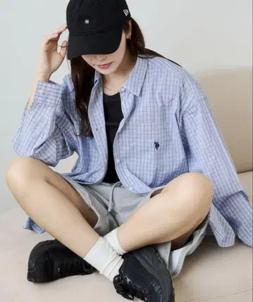 POLO 오버 사이즈 셔츠 FREE 사이즈