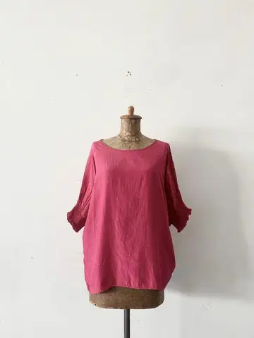nitca 돌먼 슬리브 풀오버 핑크