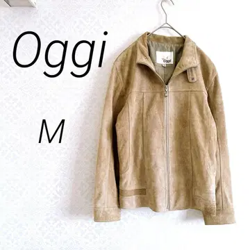 Oggi 오찌 페이크 가죽 자켓 블루종 아우터 M 베이지