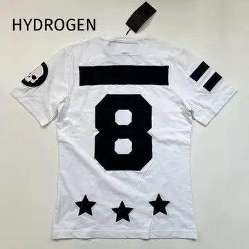 새상품급 HYDROGEN 반팔 티셔츠 8번 스컬 화이트 S