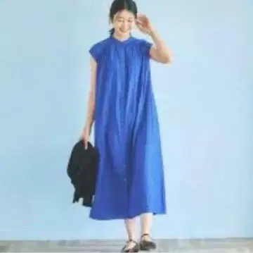KEYUCA 블루 셔츠 원피스 반팔