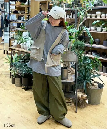 mozo 점 별주 motomi.m 코튼 나일론 밀리터리 베스트 새상품급