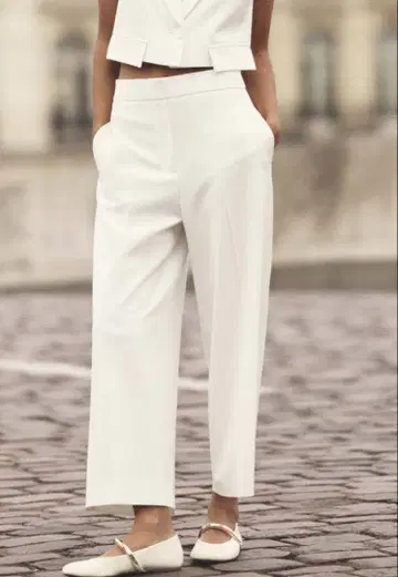 ZARA 자라 하이라이즈 와이드 큐롯 팬츠