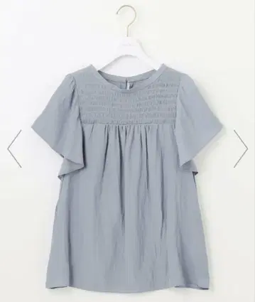any SiS [세탁 가능] 셔링 광택 블라우스