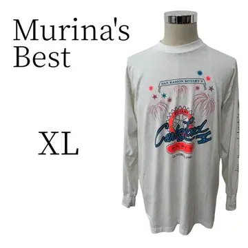 Murina's Best 무리나즈 베스트 화이트 긴팔 티셔츠 XL