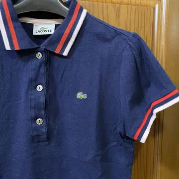 라코스테 LACOSTE 폴로 셔츠 스트레치 로고 자수 라인