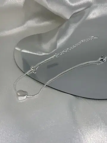 실버925 하트라이트 브레이슬릿
