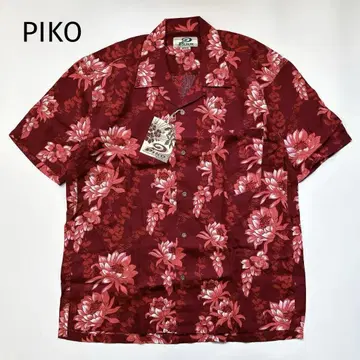 미사용 PIKO 알로하 셔츠 레이온 데드스탁 M