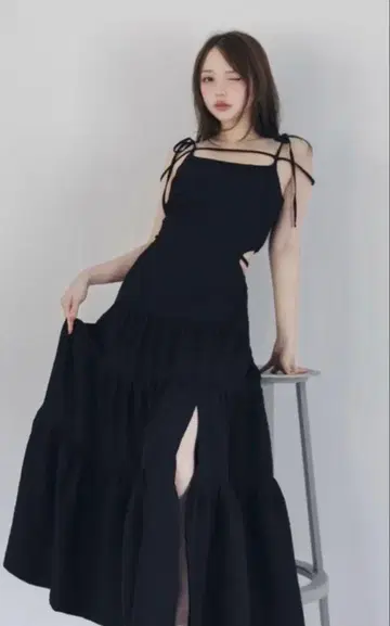 andmary 라우라 티어드 드레스