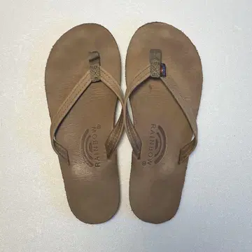 레인보우 샌들 RAINBOW 브라운 레자 비치샌들 24cm 배송비 포함
