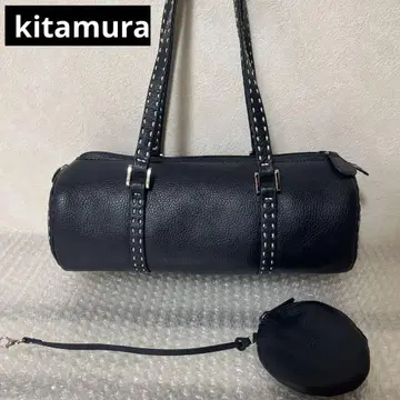 최종 가격 인하 키타무라 백 원통형 네이비