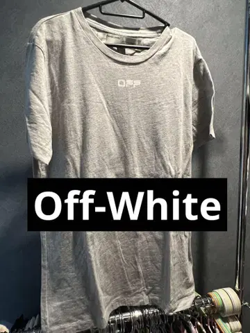 OFF-WHITE 티셔츠 그레이 S 사이즈