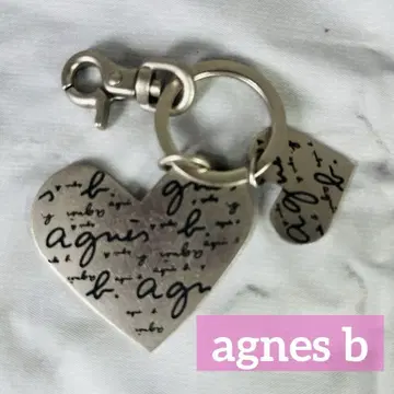 agnes b VOYAGE 에네스베 보야주 하트형 W 키링