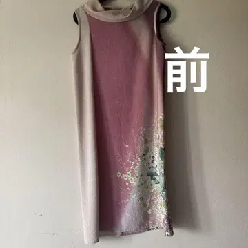 크레이프 원단 드레스 kiwa a.k.nishiuchi
