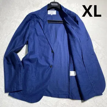 새상품급 아바하우스 린넨 혼방 테일러드 자켓 앙콘 50 XL 블루